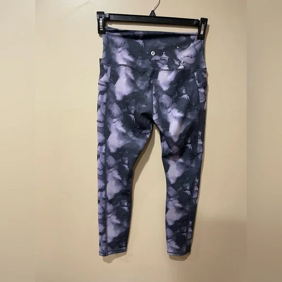 Leg End ladies high-waist leggings ~ NWT ~ Size Medium (7/8) ~ Black/purple - Picture 6 of 6